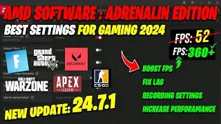 AMD Software Adrenalin Edition New update 24.7.1 Best Setting For Gaming 2024 | AMD 24.7.1 Update
