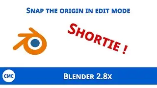 Shortie | Blender 2.8x: Snap the origin in edit mode