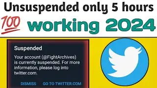 how to recover suspended twitter account 2024 twitter accountwitter account suspend problem solve