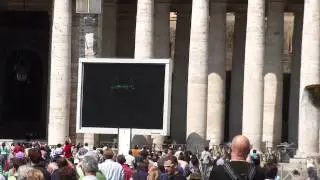 La plaza de San Pedro en Roma