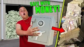 BUSTING OPEN LOCKED SAFE In CEO's Storage Unit! IT WAS FULL OF MONEY!