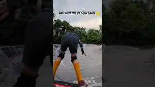 Two months of #surfskate progress: pumping in bowls