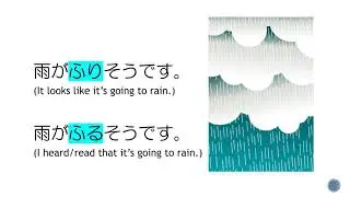 [JLPT N4] Japanese Grammar: Verb +そうです /Verb + sou desu:  Hearsay vs Supposition