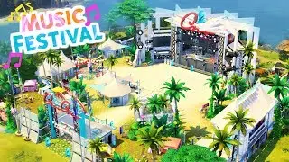 MUSIC FESTIVAL | Sims 4 Speed Build