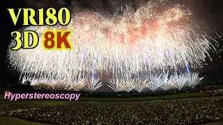 [ Hyperstereoscopy 3D VR180 ] 超立体3D 長岡まつり大花火大会　復興祈願花火「フェニックス」2024 Nagaoka FireWorks - FENIX -