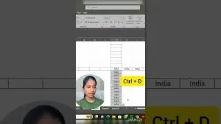 Excel Tips | Excel Hacks | Fill Blank Cells using Shortcutkeys #newexceltips #advanceexcel #shorts
