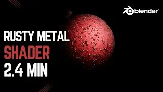 rusty metal shader in blender