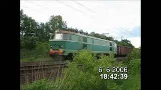 ST43-142 z wagonami towarowymi i ET22-253 z wagonami z węglem w Poznaniu