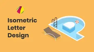 How to design an isometric letter logo in Gravit. Isometric projection letter P artwork tutorial.