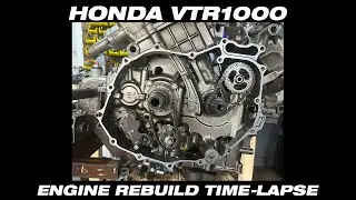 Honda VTR 1000 Rebuild Part 4 - Engine Rebuild Time-lapse