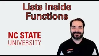 Lists inside Functions and Shuffling Elements in a List