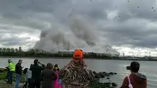 Brayton Point Cooling tower implosion Somerset Massachusetts