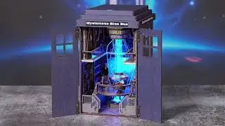 A Portal Through Time and Space - Mysterious Blue Box DIY Book Nook Kit