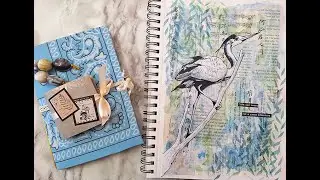 Art Journal Page Using Book Pages And A Giveaway