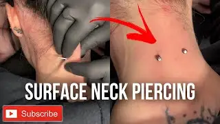 Surface Neck Piercing 😱 WOW! 