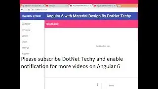 Angular 6 with material design