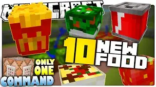 10 New Food In Minecraft 1.9 | Custom Command