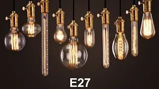 Ретро цоколь и лампочка с AliExpress / Retro cap and light bulb