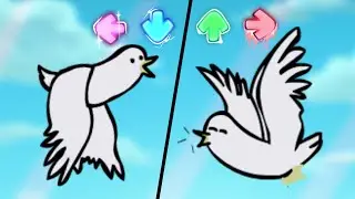 FNF Look Song But 2 Birdies Sings It - Guys Look A Birdie Song (Teen Titans Go! Meme) (FNF Mod)