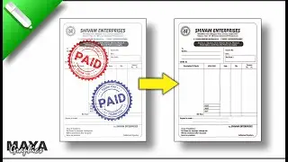 How to Remove Stamp Seal from Document in Coreldraw | Coreldraw tutorial | Maya Graphics