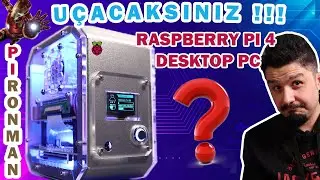 PIRONMAN - Raspberry PI 4 Uyumlu Mini Desktop PC Kiti