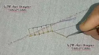 Aari Button Hole Stitch in Tamil GJM Aari Designer 9486093886 #aariworkclasses #prerecorded