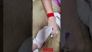 iv cannulation technique #shorts
