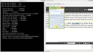 RLC Series calculator