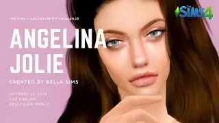 Sims 4 Cas (Celebrity Challenge) : Create A Sim | Angelina Jolie
