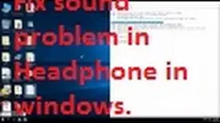 How to fix no sound in headphone connected to PC or Laptop in windows