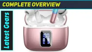 Pink Wireless Earbuds: 60H Playtime & IPX7 Waterproof Power!