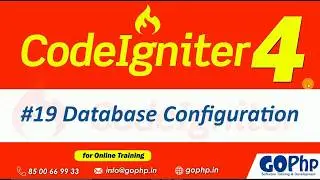 #19 Database Configuration in CodeIgniter 4