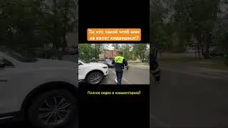 Ты мне кинулся на капот! 