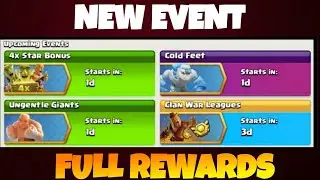 CLASH OF CLANS Upcoming Event Rewards Information | Cold feet and Ungentle Giants Events Coc 2020