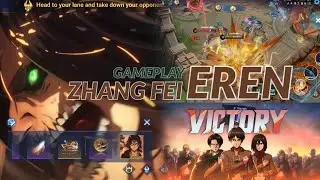 Zhang Fei as Eren Yeager Gameplay 🔥 | Attack on Titan x Honor of Kings