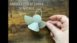 ANGIOLETTO DI CARTA DI NATALE riciclo con i rotolini di carta igienica
