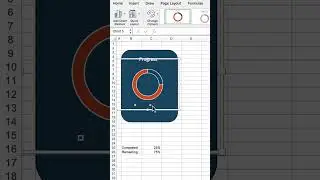 Progress Donut In Excel 