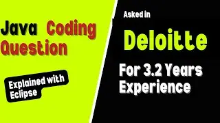 Java Coding Question Asked at Deloitte