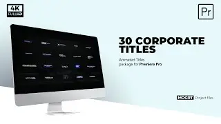 Premiere Pro Templates - 30 Corporate MOGRT Title Preset Pack for Premiere Pro