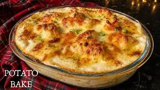 Cheesy Potato Casserole | Easy cheese & potato bake | The best side dish!