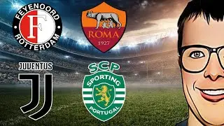 Фейеноорд vs Рома. Ювентус vs Спортинг прогнозы.