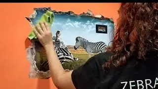 Instalacion vinilos efecto 3D