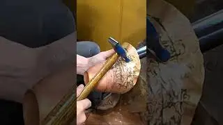망치작업 - 비대칭 주름/hammering - asymmetric folds(#shorts)