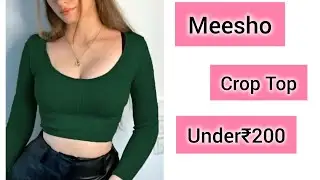 Meesho Crop Top Under 200/Trendy Top#meesho #fashion #review #croptop #trending #women