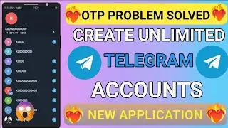 How To Create Fake Telegram Account Without Phone Number |Unlimited|New Mathod|Telegram & Whatsapp ✓