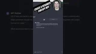 How to start creating a ChatGPT chatbot for your research process 