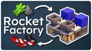 Fully Automatic Rocket Crafter | Minecraft Java & Bedrock 1.21 Redstone Tutorial