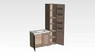 Ч.5 Финальная сборка гарнитура для ванной комнаты