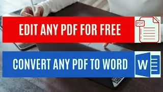 كيفية التعديل علي أي pdf | تحويل ال pdf إلي word