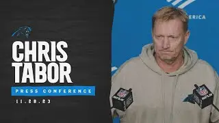 Chris Tabor addresses the media